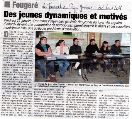 Assemblée Générale Janvier 2008